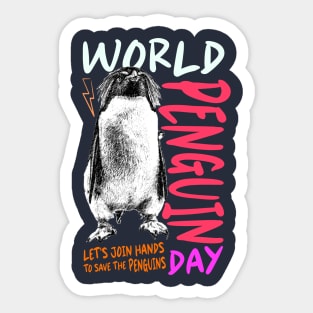 World Penguin Day 2024 happy day Sticker